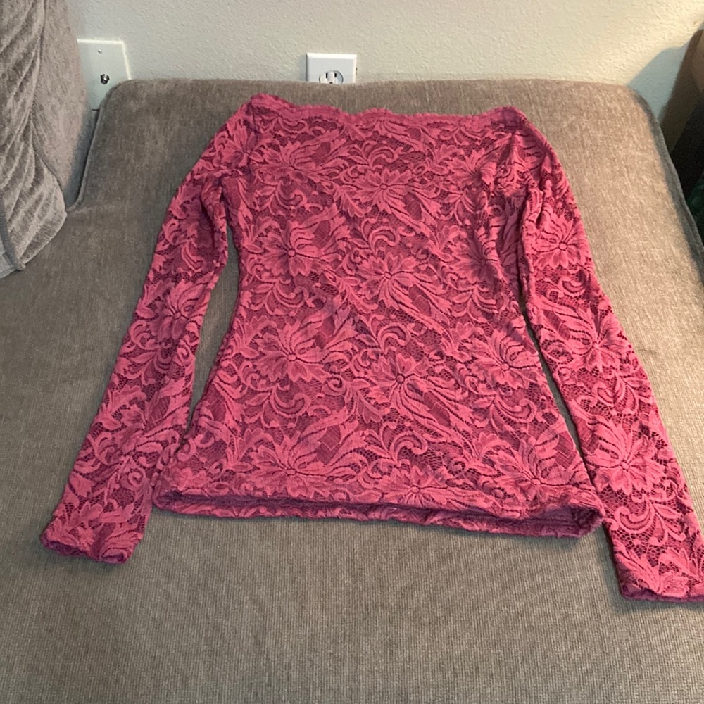 Pink Patty Boutik Lace Top